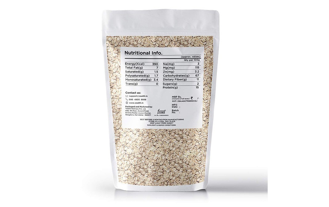 Zealth Rolled Oats    Pack  445 grams